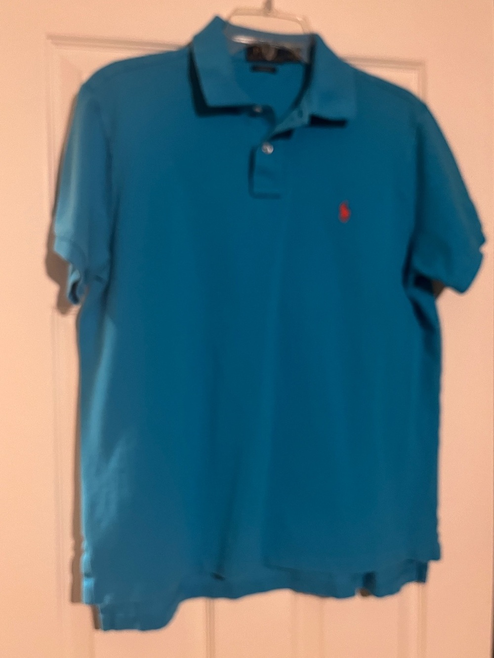 Polo-Style Men’s Short Sleeve Shirt in Teal
